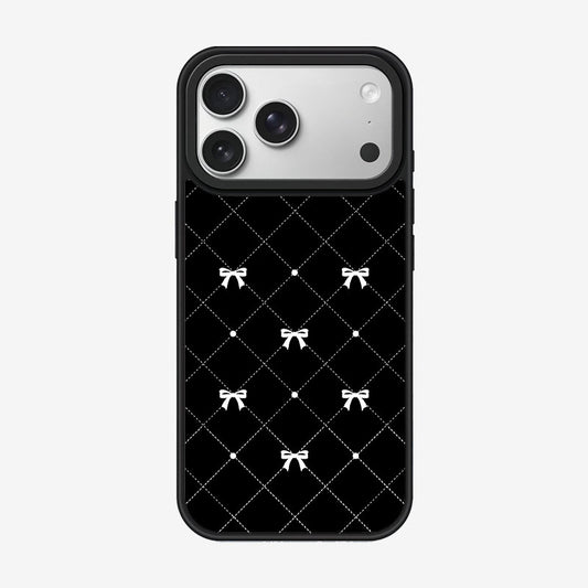 Metallic Bow & Pearl iPhone Case-CAY005
