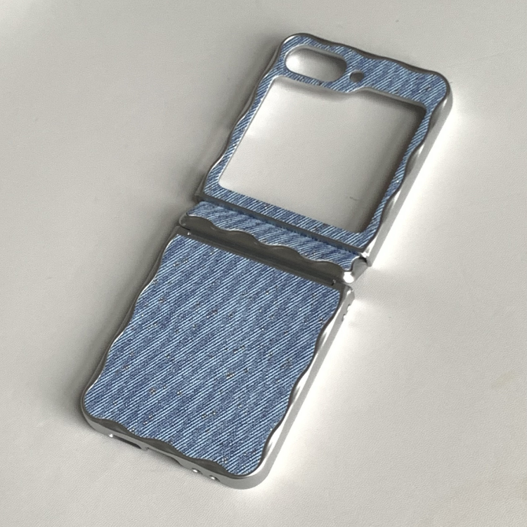 Wave-edge Chic Blue Denim Samsung Phone Case