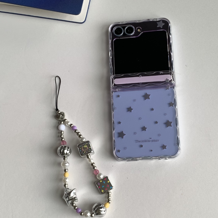 Wave-edge Stars Clear Samsung Phone Case
