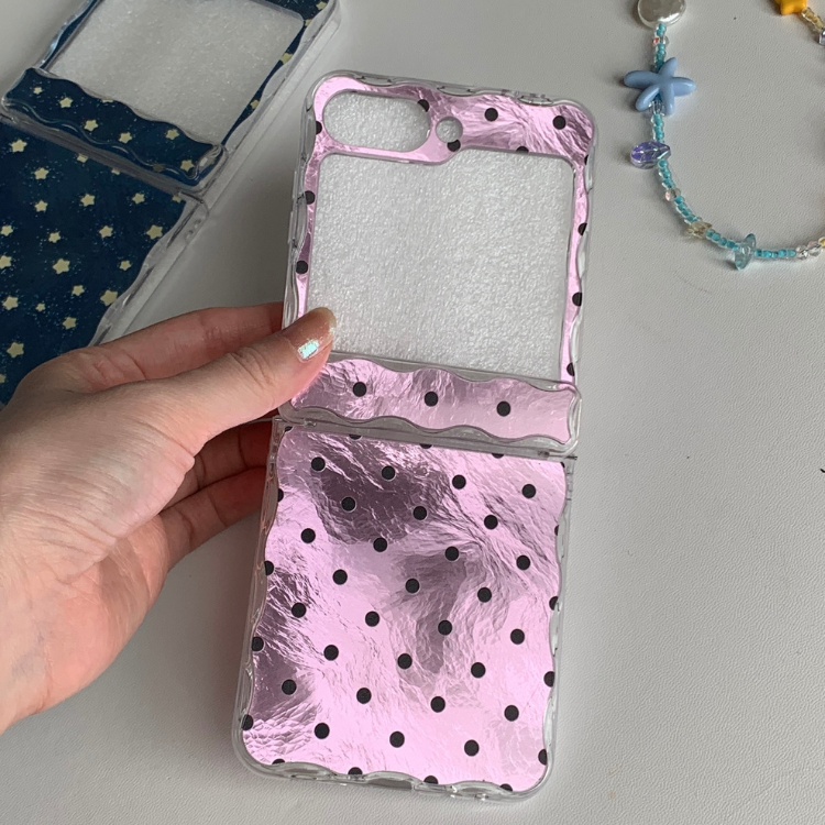 Retro Polka Dot & Starry Sky Shimmer Samsung Phone Case with MagSafe