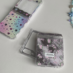 Metallic Pink Floral Bows Samsung Phone Case
