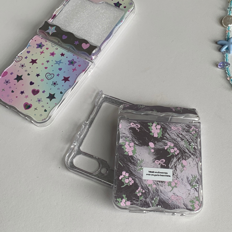 Metallic Pink Floral Bows Samsung Phone Case