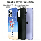 Vibrant Floral Bouquet Phone Case Double-layer Film Print