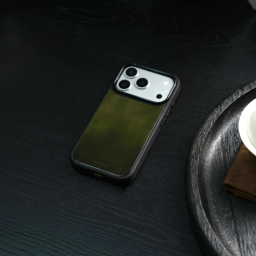 Late Spring Green Luxury Tempered Glass Magnetic Phone Case-CHO