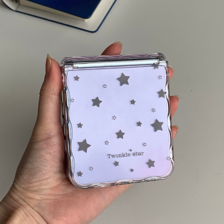 Wave-edge Stars Clear Samsung Phone Case