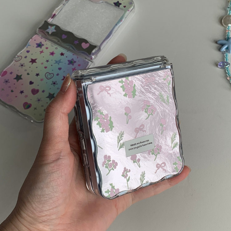 Metallic Pink Floral Bows Samsung Phone Case