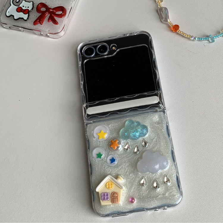 Y2K Whimsical 3D Resin Glitter Samsung Phone Case