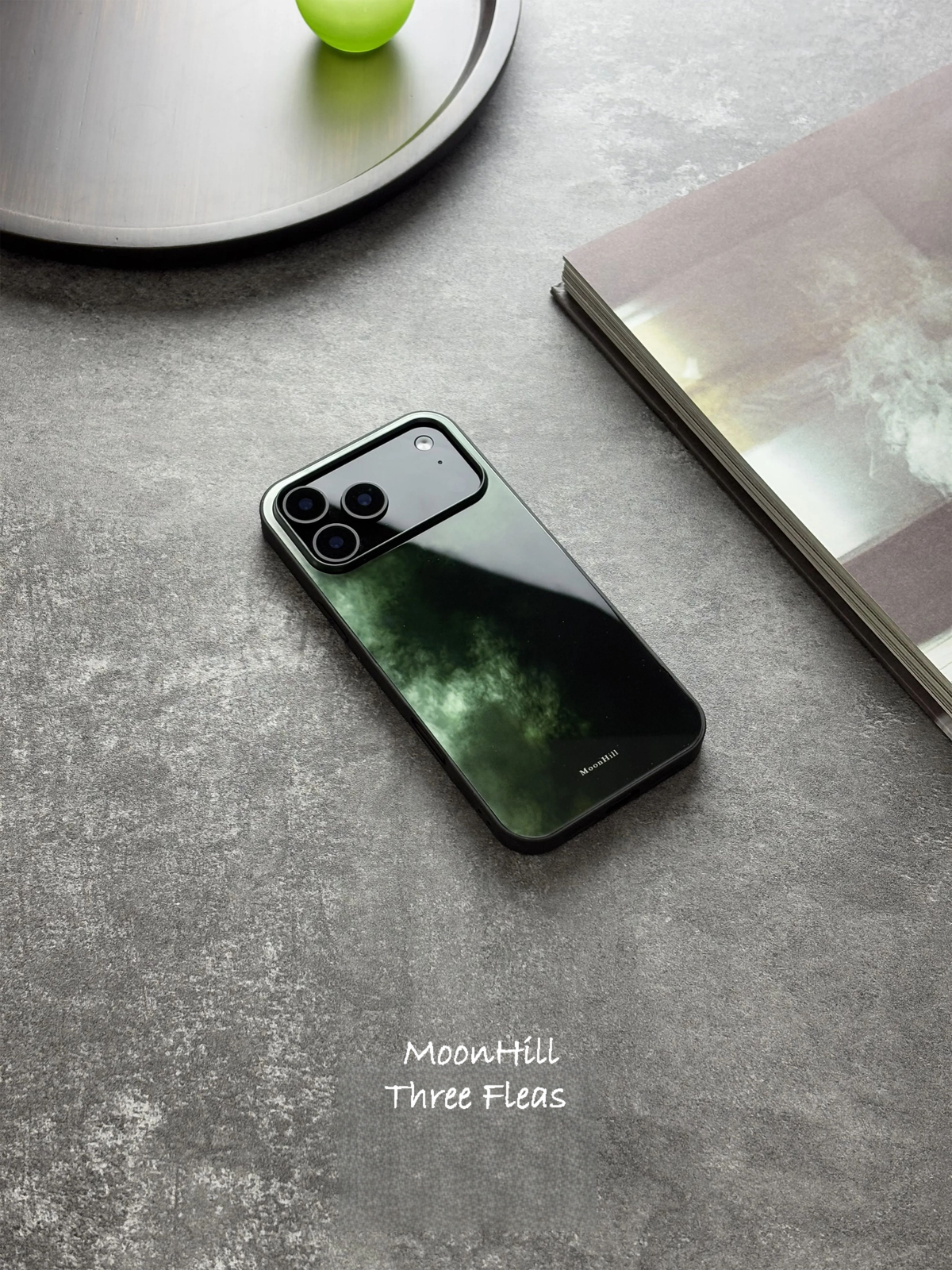 Verdant Mist & Jade Tempered Glass Phone Case-MH