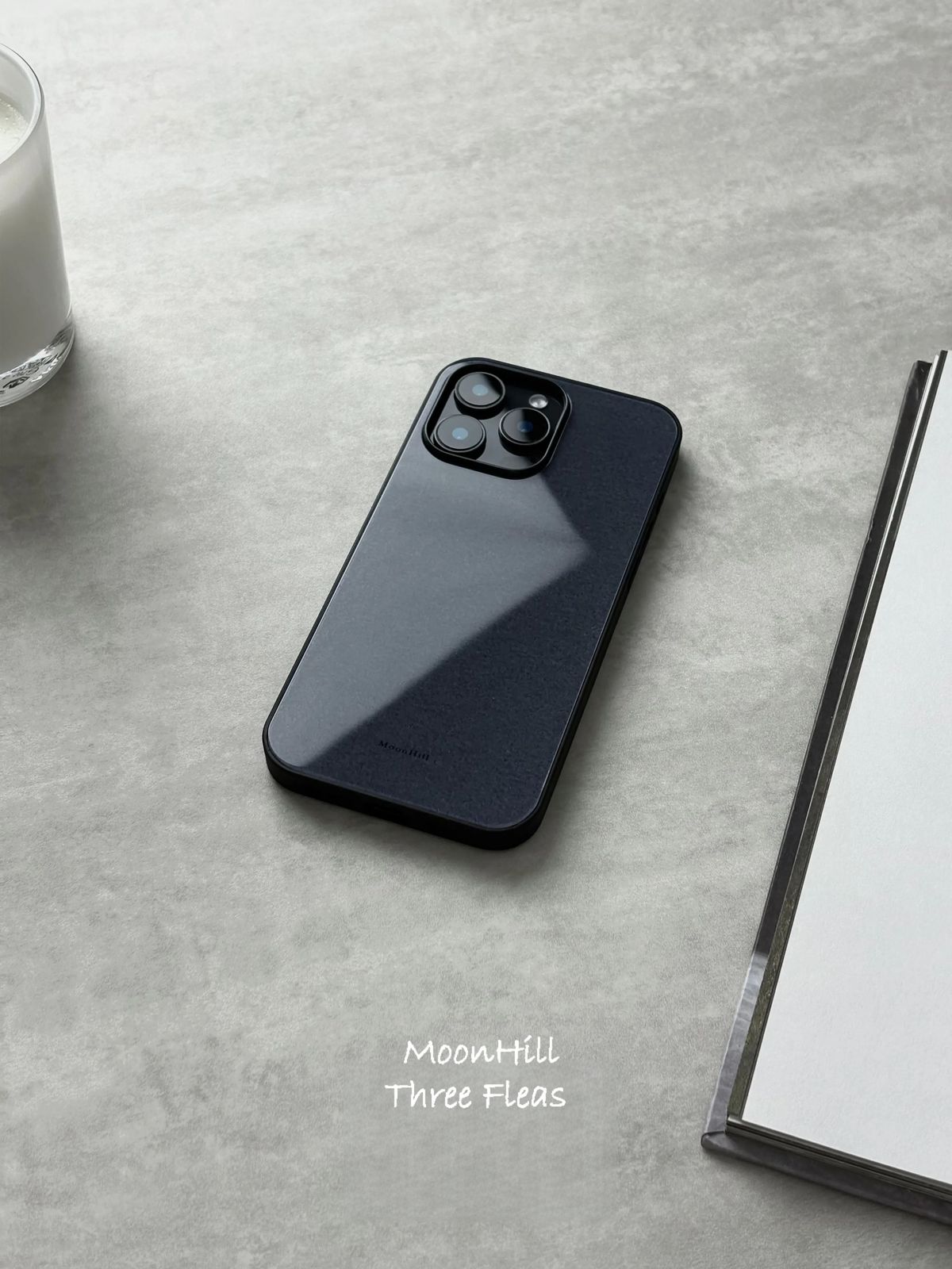 Midnight Lacquer Aesthetic Tempered Glass Phone Case-MH