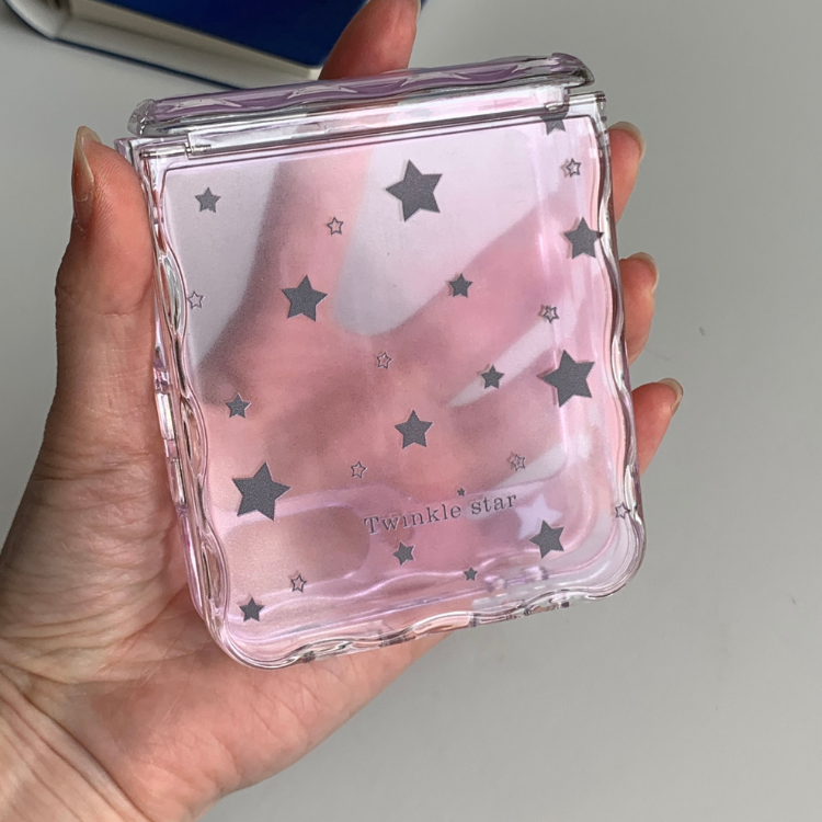 Wave-edge Stars Clear Samsung Phone Case