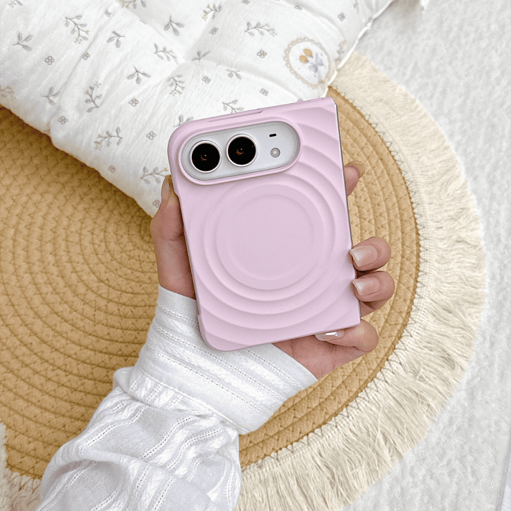 Solid Color Ripple iPhone Duo Case-CC023