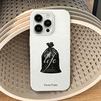 Abstract Modern Art "Life" Trash Bag Phone Case Double-layer Film Print
