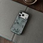 Chinoiserie Bamboo Shadow Matte Acrylic Phone Case-NS