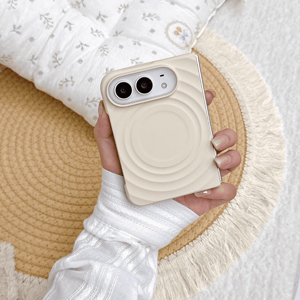 Solid Color Ripple iPhone Duo Case-CC023