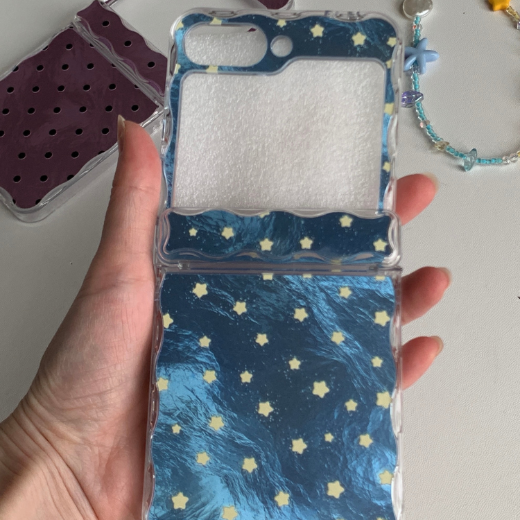 Retro Polka Dot & Starry Sky Shimmer Samsung Phone Case with MagSafe