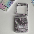Metallic Pink Floral Bows Samsung Phone Case