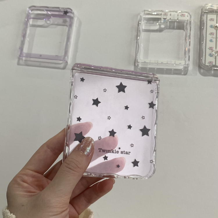 Wave-edge Stars Clear Samsung Phone Case
