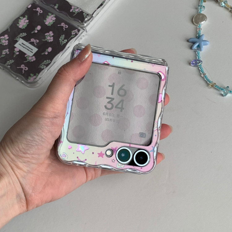 Holographic Pastel Stars Samsung Phone Case