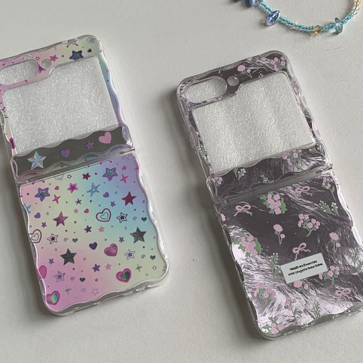 Metallic Pink Floral Bows Samsung Phone Case