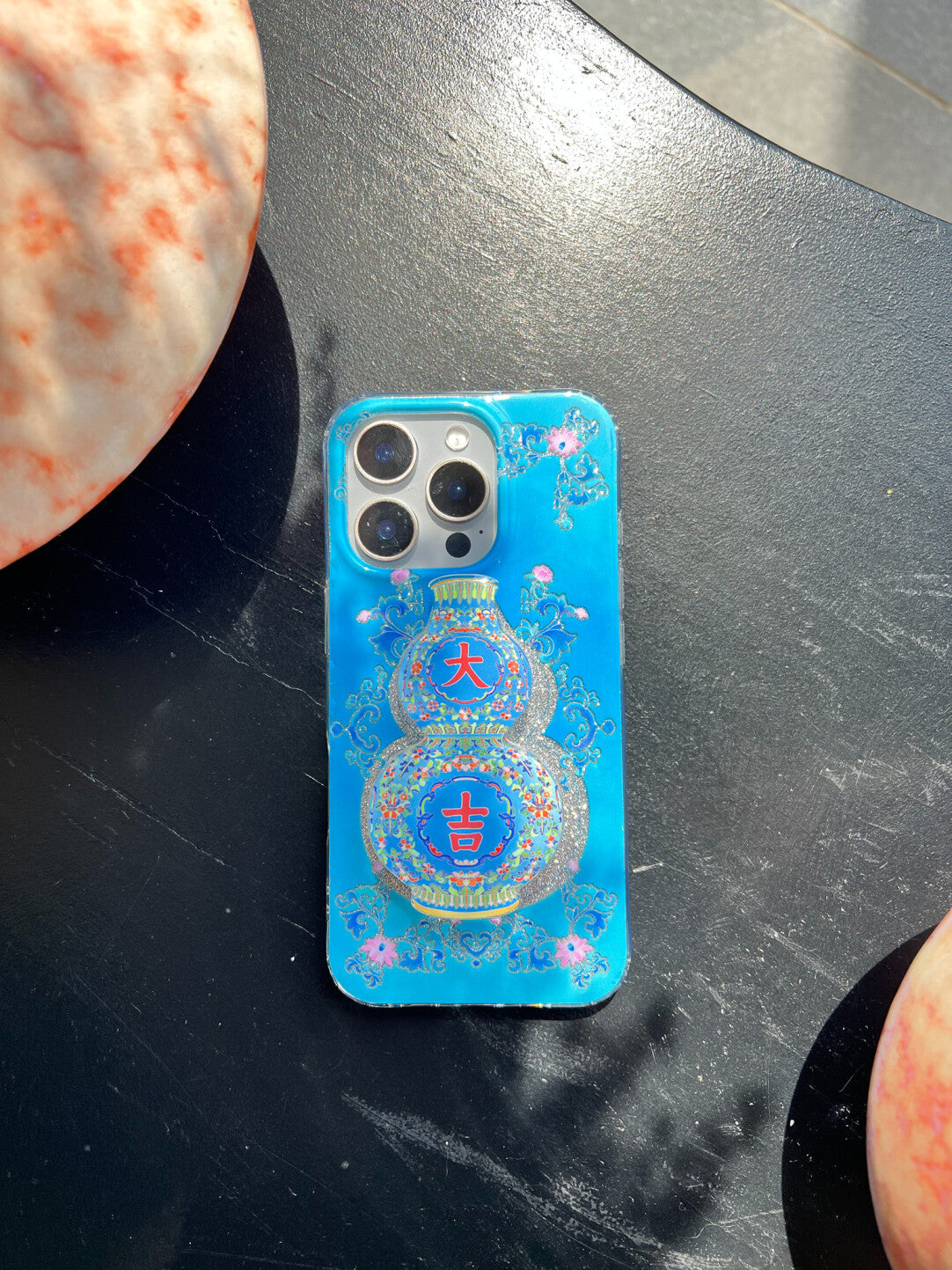 Auspicious Blue Vase Phone Case | iPhone Case | Three Fleas