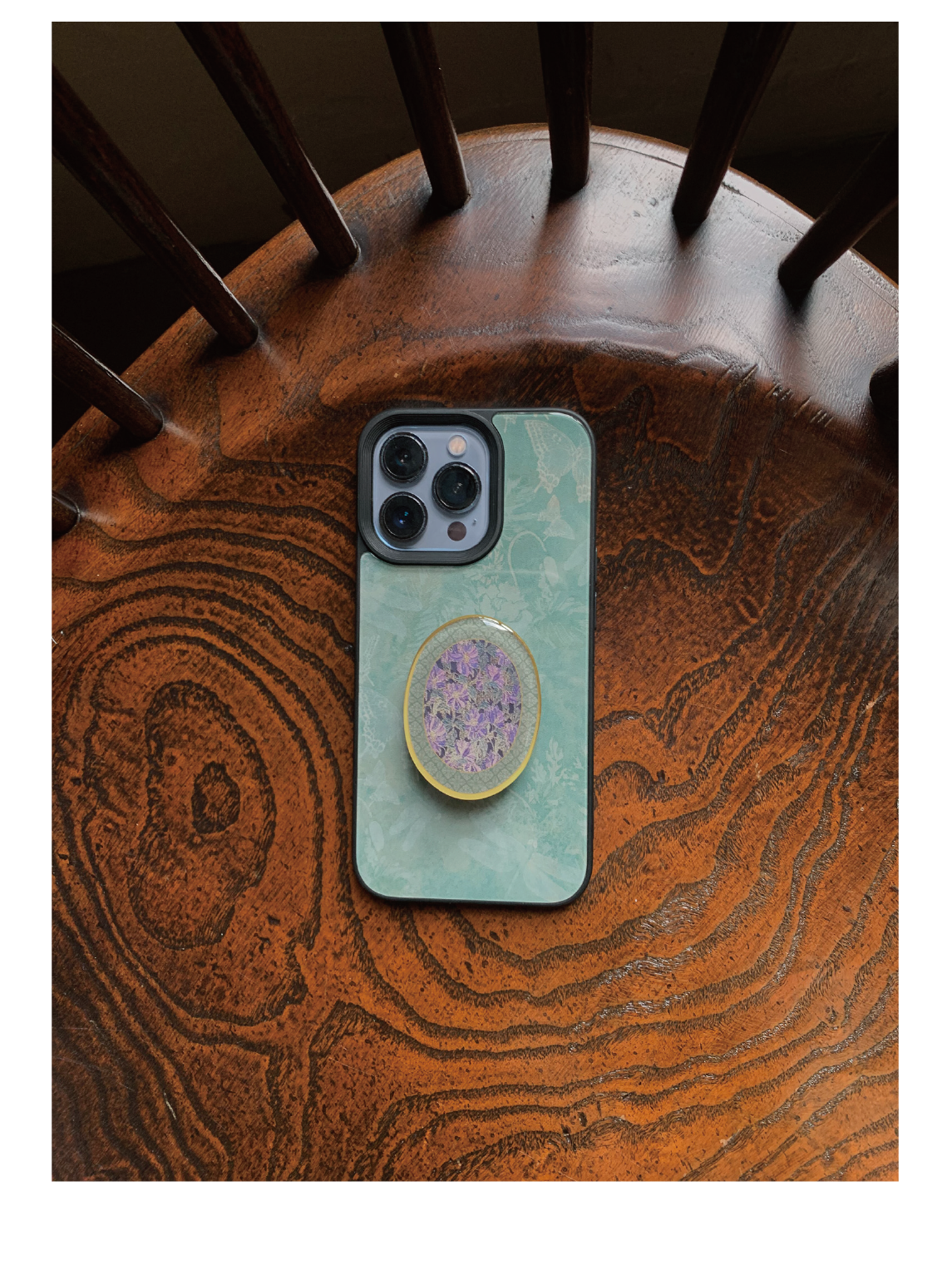 Butterfly Emerald Matte or Glass Case | iPhone Case | Three Fleas