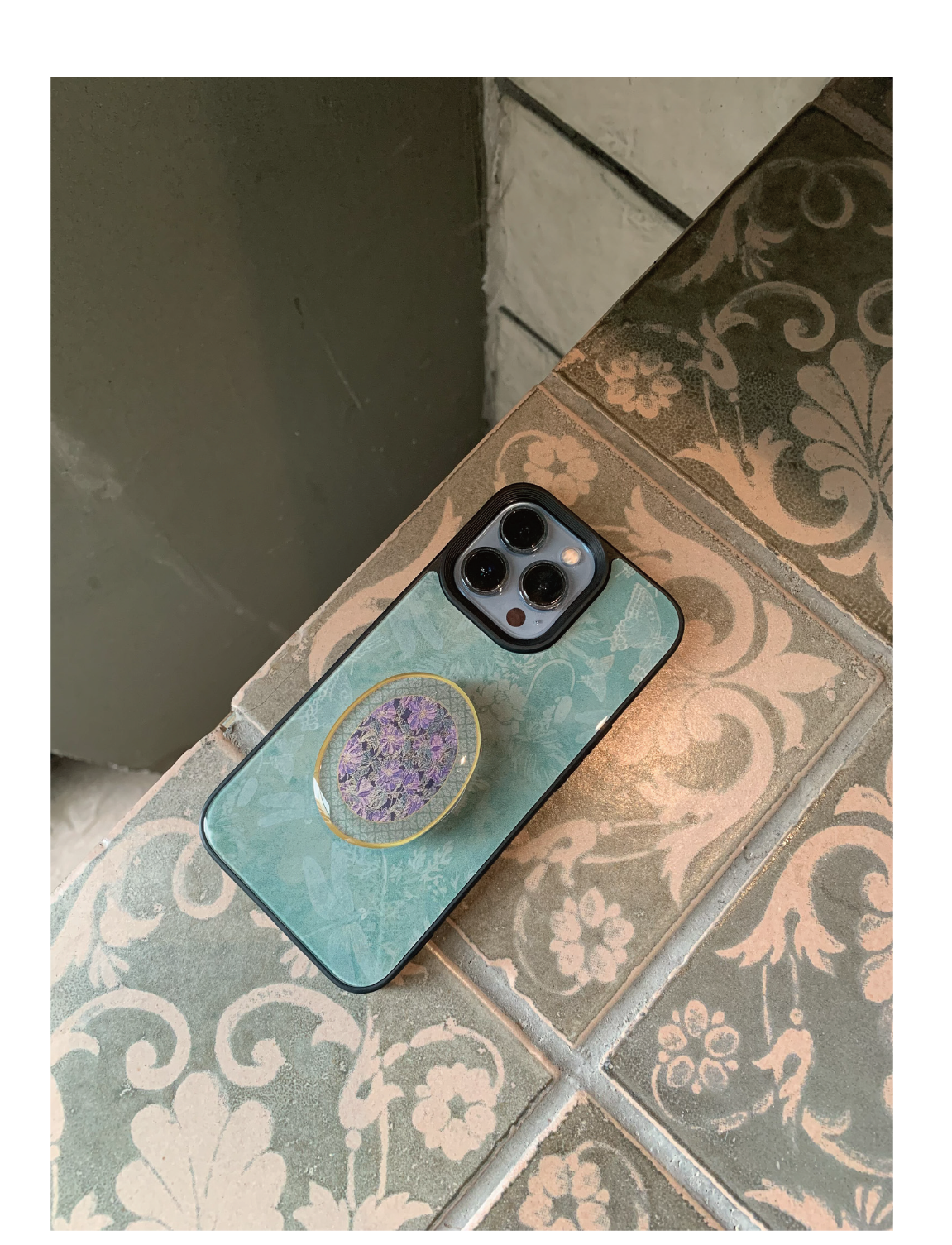Butterfly Emerald Matte or Glass Case | iPhone Case | Three Fleas