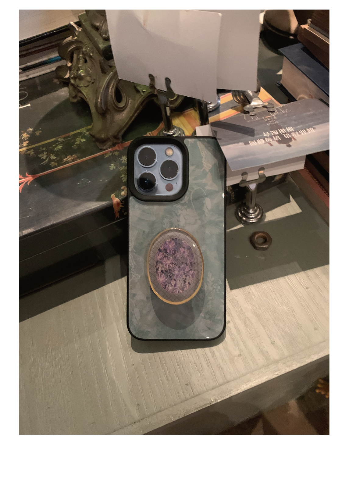 Butterfly Emerald Matte or Glass Case | iPhone Case | Three Fleas