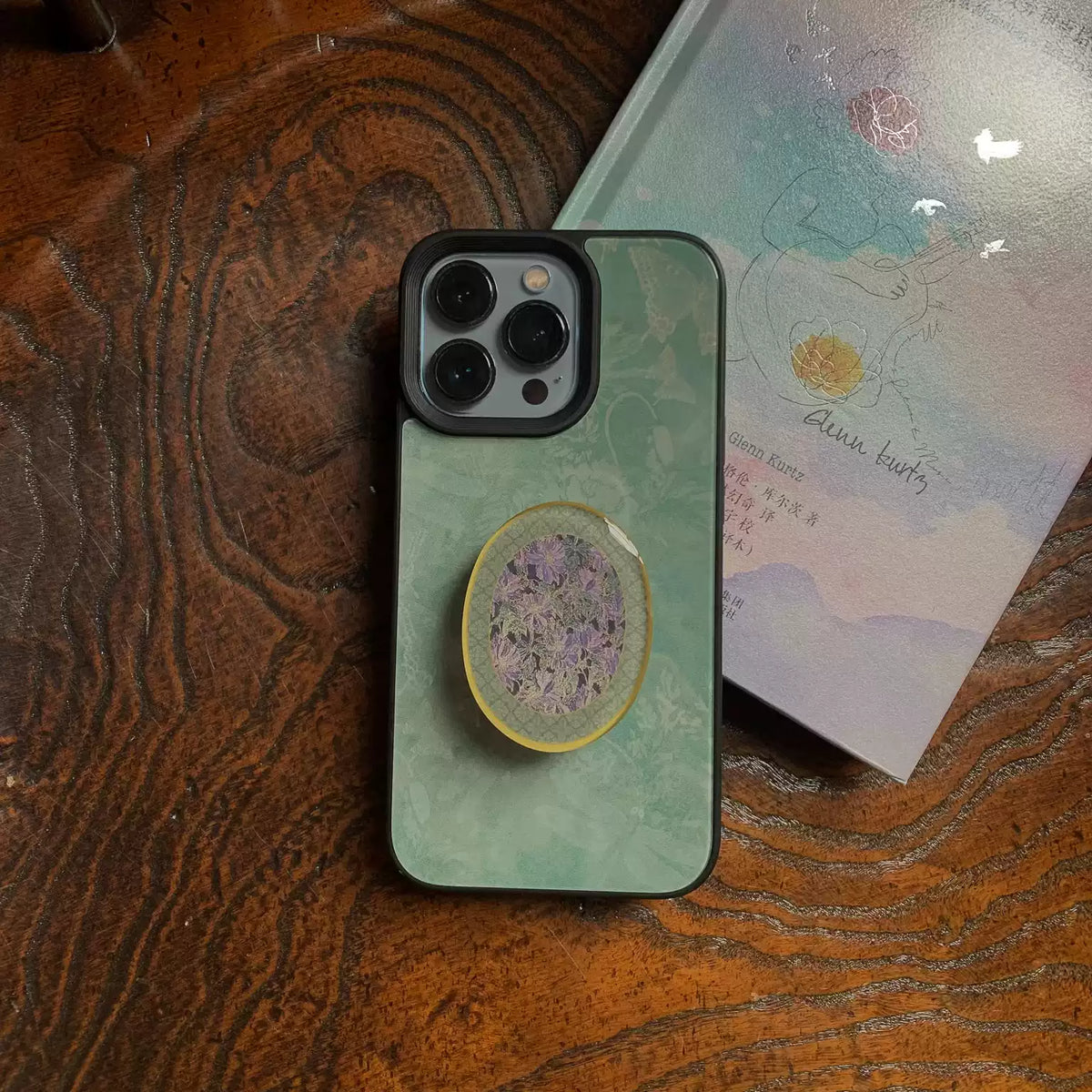 Butterfly Emerald Matte or Glass Case | iPhone Case | Three Fleas