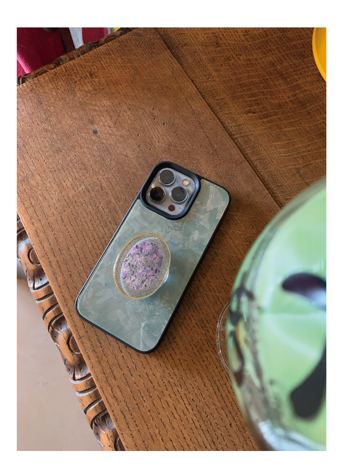 Butterfly Emerald Matte or Glass Case | iPhone Case | Three Fleas