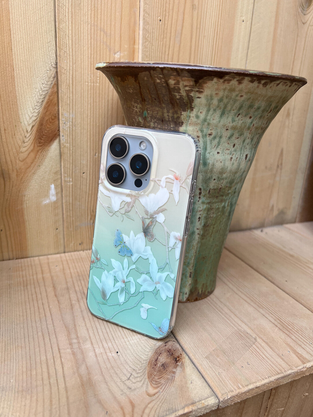 Butterfly and Magnolia Phone Case | iPhone Case | Three Fleas
