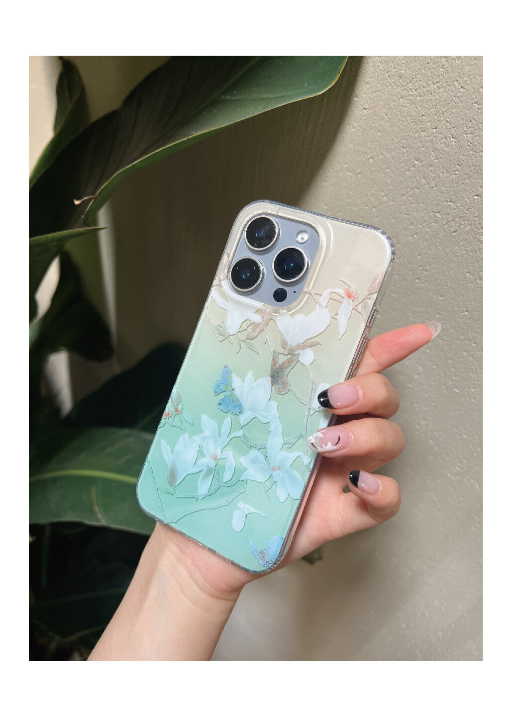 Butterfly and Magnolia Phone Case | iPhone Case | Three Fleas