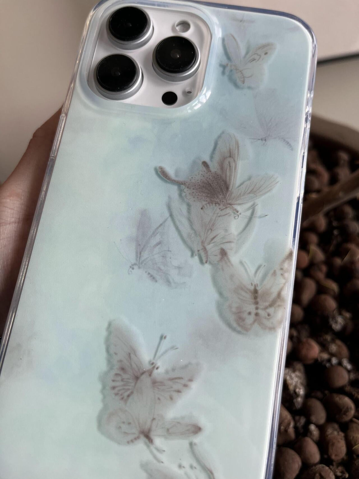 「Chinoiserie」Blue Butterfly Phone Case | iPhone Case | Three Fleas