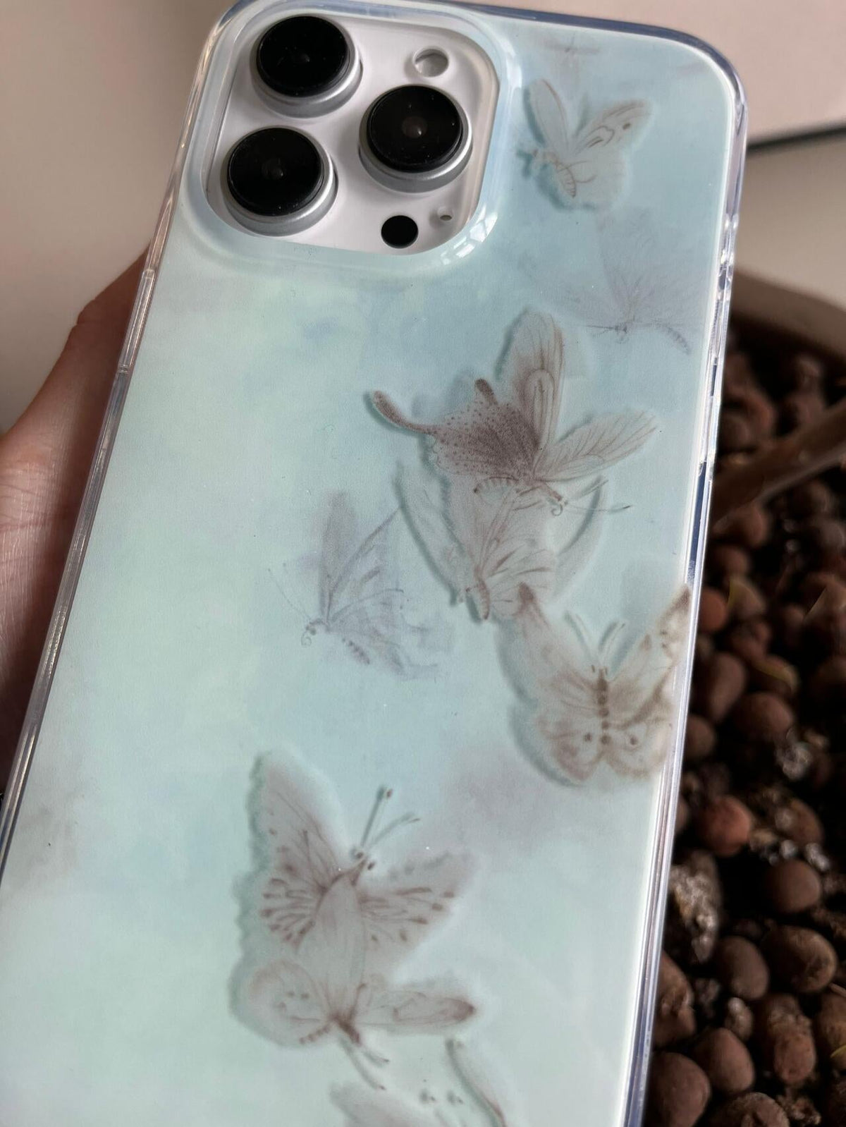 「Chinoiserie」Blue Butterfly Phone Case | iPhone Case | Three Fleas