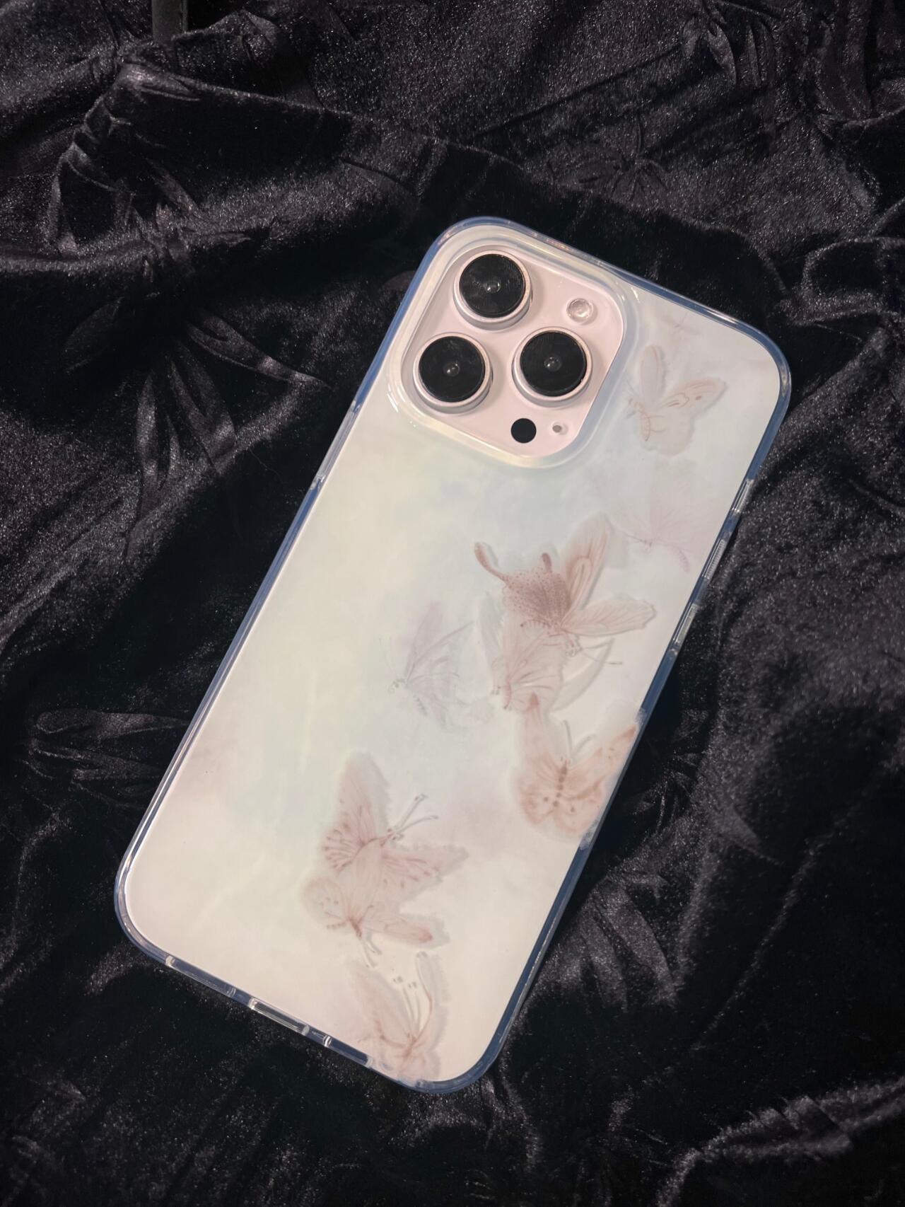 「Chinoiserie」Blue Butterfly Phone Case | iPhone Case | Three Fleas