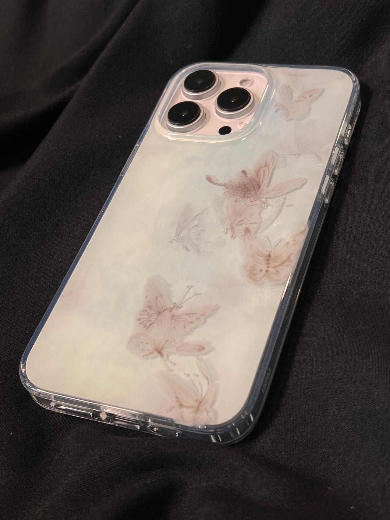 「Chinoiserie」Blue Butterfly Phone Case | iPhone Case | Three Fleas