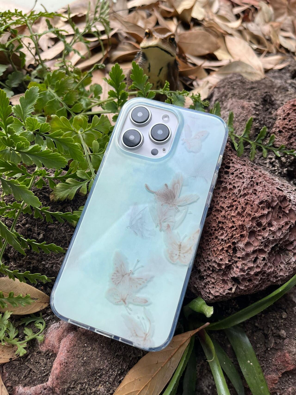 「Chinoiserie」Blue Butterfly Phone Case | iPhone Case | Three Fleas