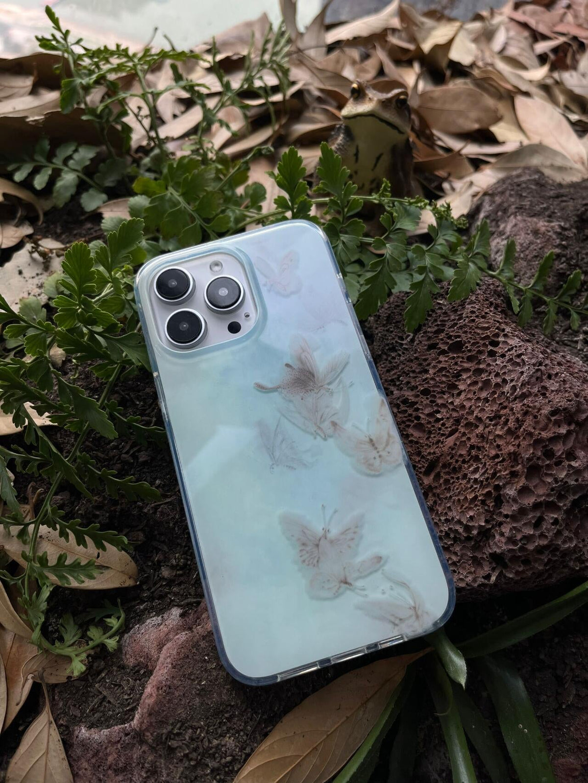 「Chinoiserie」Blue Butterfly Phone Case | iPhone Case | Three Fleas