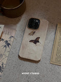 「Chinoiserie」Brown Butterfly Phone Case-NS