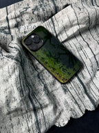 「Chinoiserie」Dark Green Calligraphy Phone Case