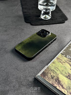 「Chinoiserie」Dark Green Calligraphy Phone Case
