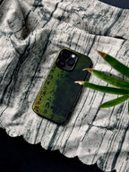 「Chinoiserie」Dark Green Calligraphy Phone Case