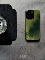 「Chinoiserie」Dark Green Calligraphy Phone Case
