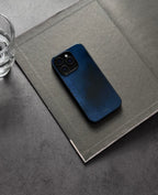 「Chinoiserie」Deep Blue Calligraphy Phone Case