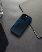 「Chinoiserie」Deep Blue Calligraphy Phone Case