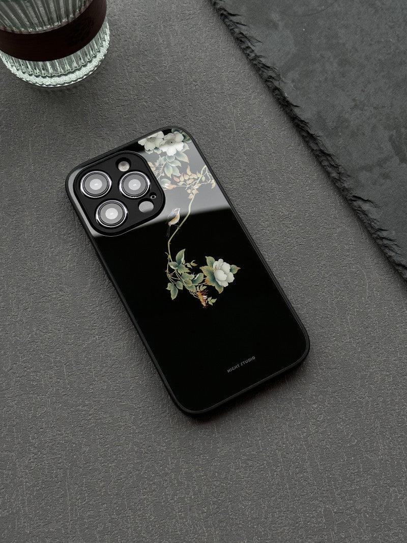 「Chinoiserie」Flowers and Birds Printed Phone Case | iPhone Case | Three Fleas