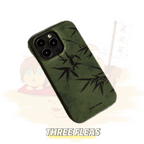「Chinoiserie」Green Bamboo Traditional Chinese Painting Phone Case | iPhone Case | Three Fleas