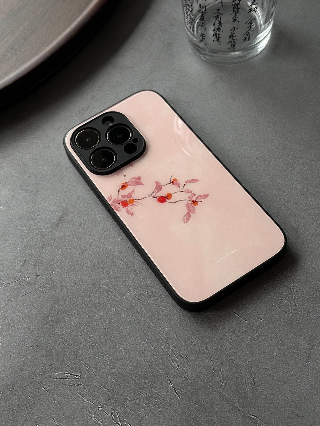 「Chinoiserie」Persimmon Printed Phone Case | iPhone Case | Three Fleas