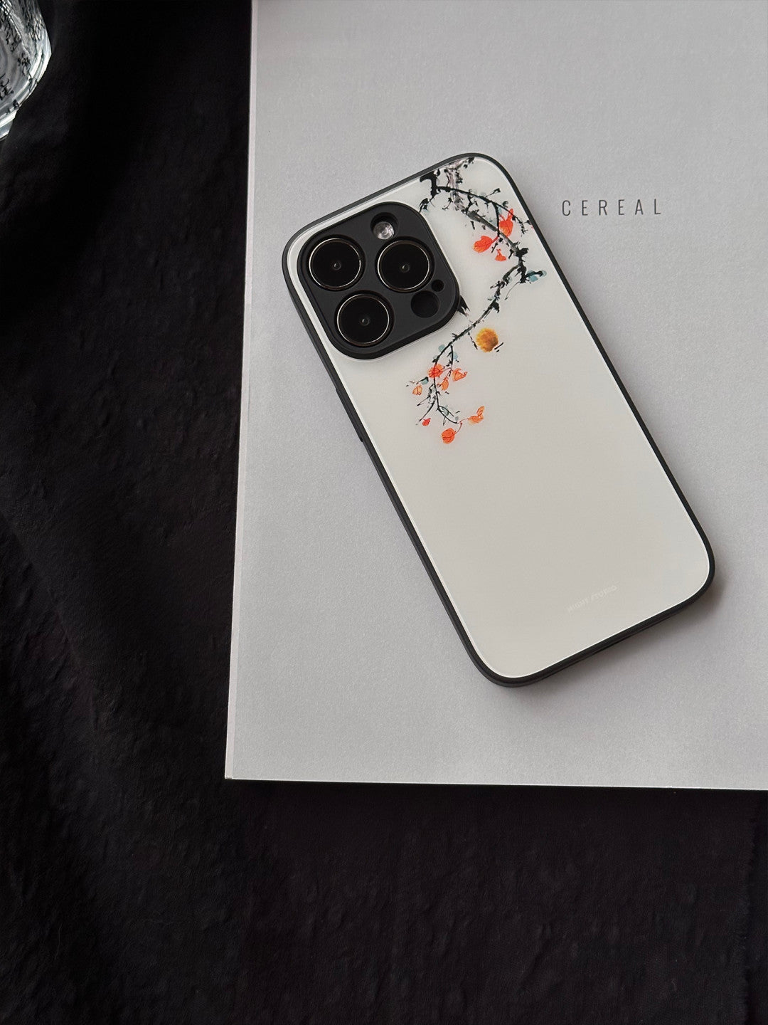 「Chinoiserie」Persimmon Printed Phone Case | iPhone Case | Three Fleas