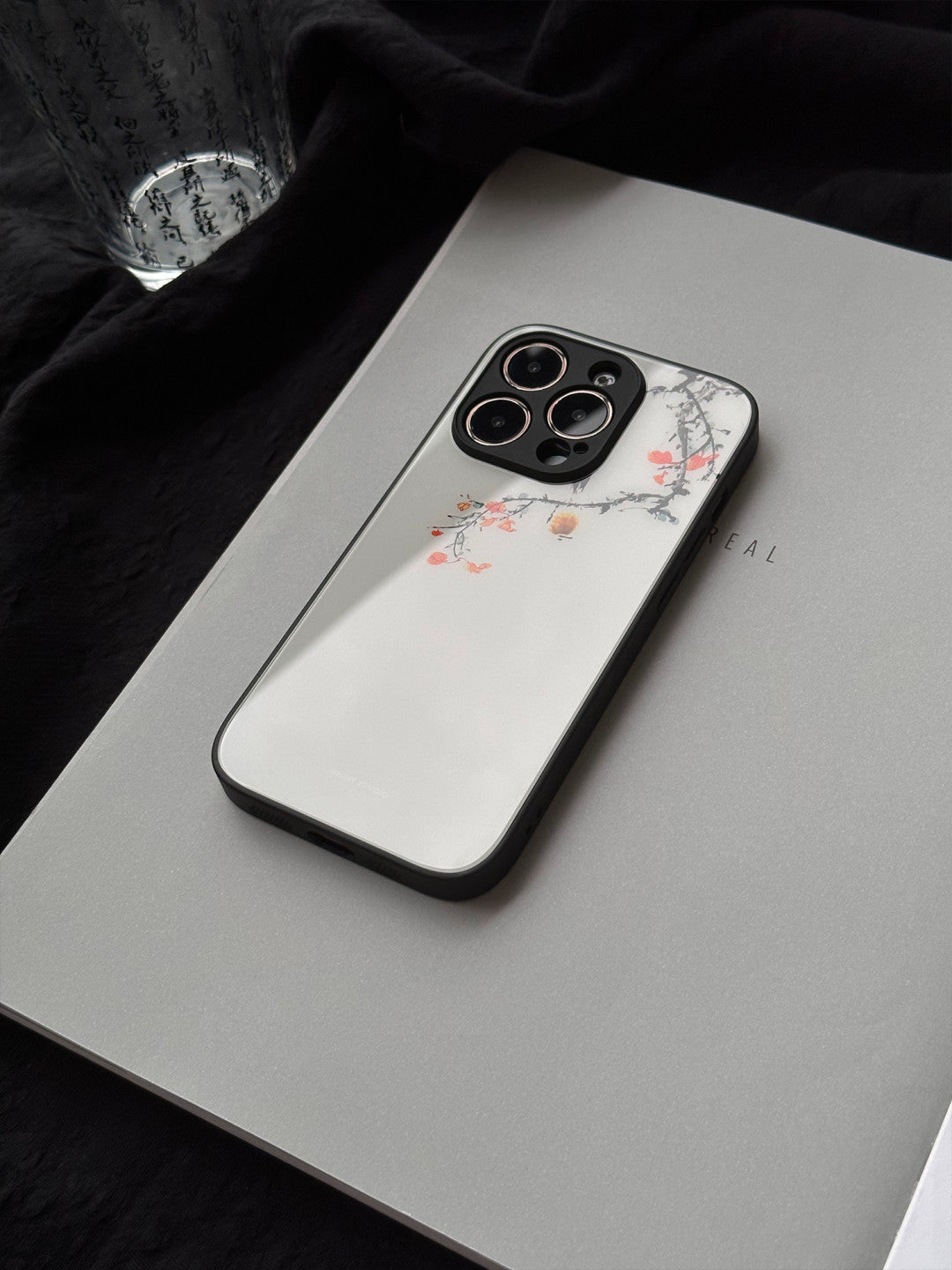 「Chinoiserie」Persimmon Printed Phone Case | iPhone Case | Three Fleas