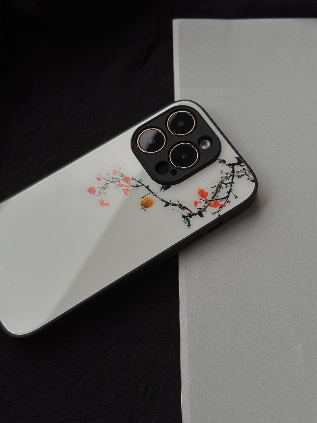 「Chinoiserie」Persimmon Printed Phone Case | iPhone Case | Three Fleas